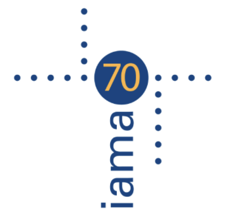 IAMA logo 70th anniversary